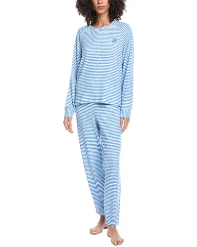 Dkny 2pc Top & Jogger Sleep Set In Blue