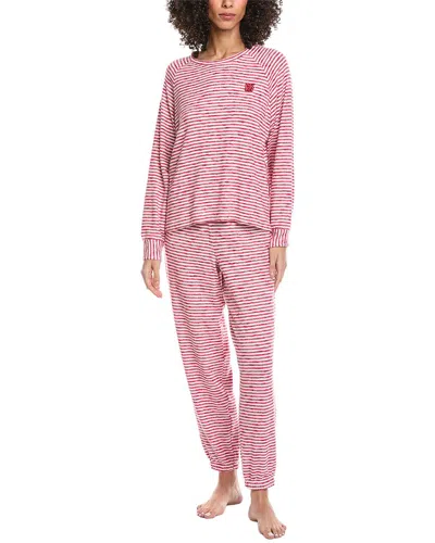 Dkny 2pc Top & Jogger Sleep Set In Pink