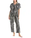 Dkny 2pc Top & Pant Sleep Set In Black