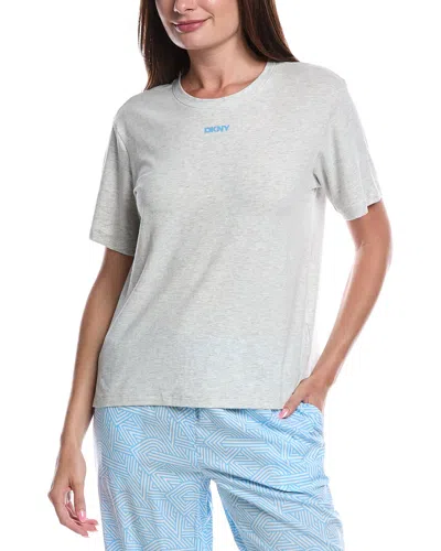 Dkny 2pc Top & Pant Sleep Set In Gray