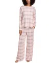 Dkny 2pc Top & Pant Sleep Set In Pink
