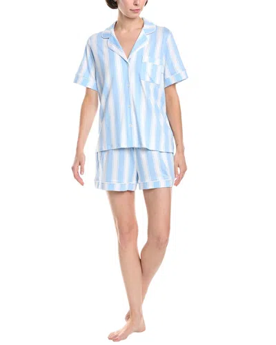 Dkny 2pc Top & Short Sleep Set In Blue