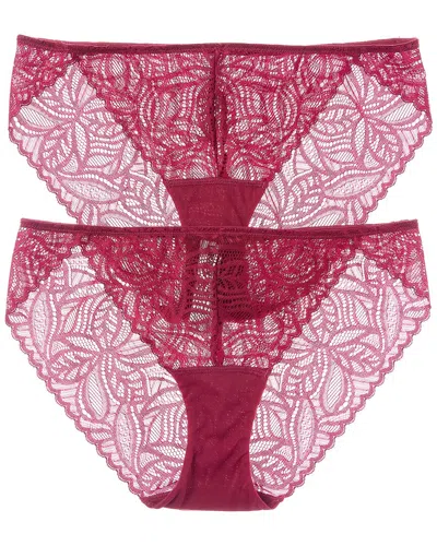 Dkny 2pk Deco Lace Bikini In Purple