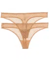 Dkny 2pk Modern Lace Thong