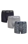 Dkny 3-pack Soft Touch Boxer Briefs In Multi