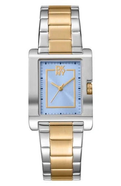 Dkny 316l Bracelet Watch In 2 Tone Ss/g