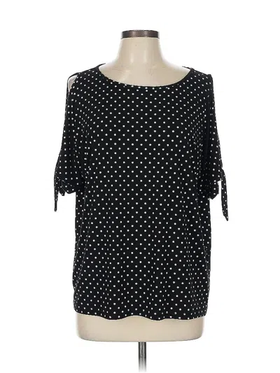 Pre-owned Dkny 3/4 Sleeve Blouse In Black