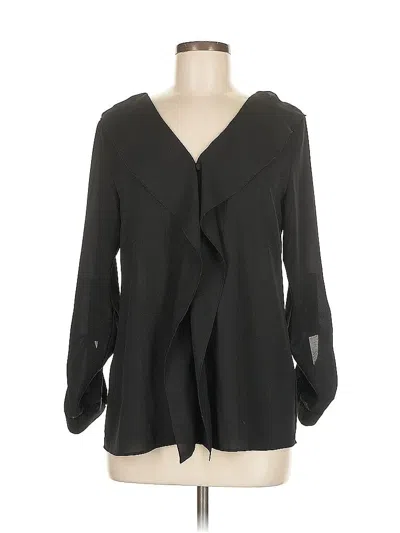 Pre-owned Dkny 3/4 Sleeve Blouse In Black