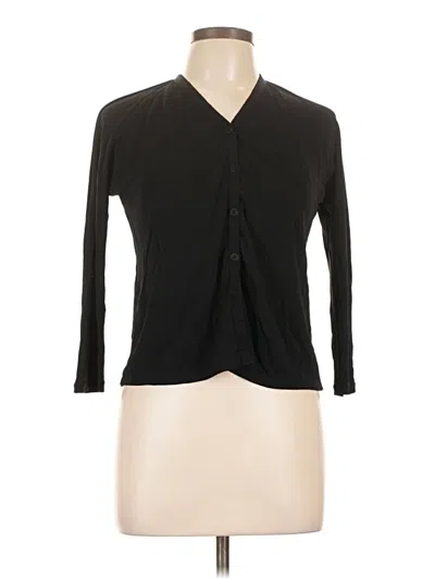 Pre-owned Dkny 3/4 Sleeve Blouse In Black