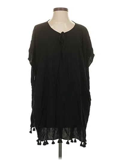 Pre-owned Dkny 3/4 Sleeve Blouse In Black