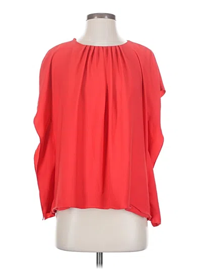 Pre-owned Dkny 3/4 Sleeve Blouse In Red