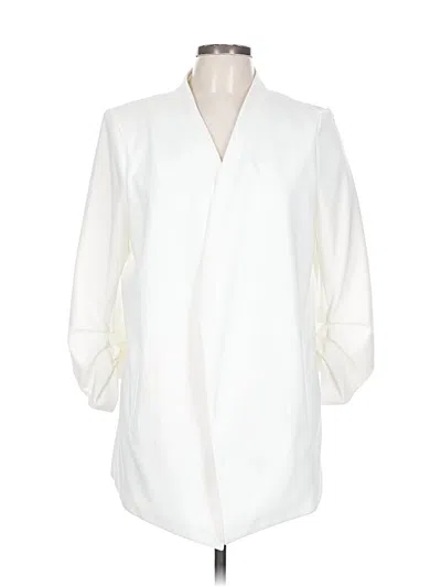 Pre-owned Dkny 3/4 Sleeve Blouse In White