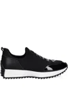 Dkny 35mm Logo-detail Sneakers In Black