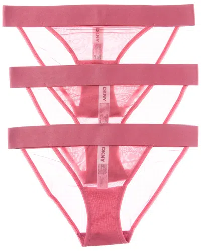 Dkny 3pk Bikini In Pink