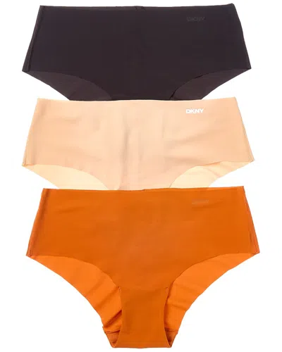 Dkny 3pk Laser-cut Anywhere Hipster In Black