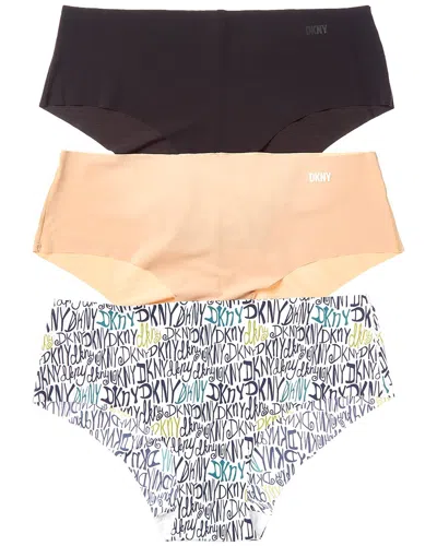 Dkny 3pk Laser-cut Anywhere Hipster In Brown