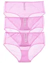 Dkny 3pk Modern Lace Hipster In Pink
