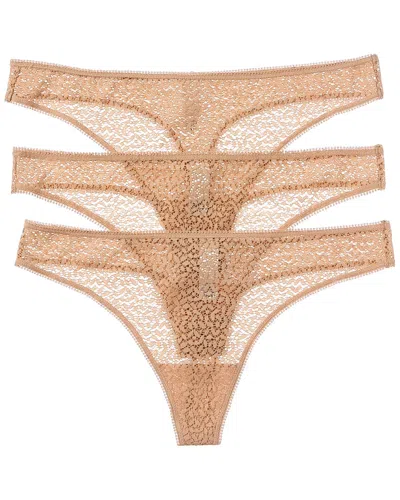 DKNY DKNY 3PK MODERN LACE THONG