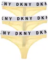 Dkny 3pk Thong In Yellow