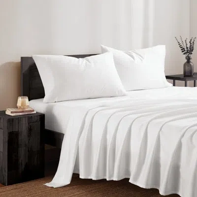Dkny 425 Sheets  Cotton Sateen Sheet Set In White