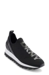 Dkny Abbi Slip-on Wedge Sneaker In Black
