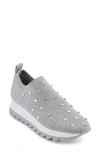 Dkny Abbott Knit Sneaker In Nickel