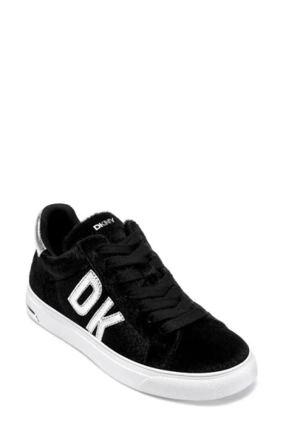 Dkny Abeni Platform Low Top Sneakers In Black
