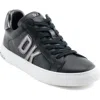 Dkny Women's Abeni Lace Up Low Top Sneakers In Black/dk Gunmetal