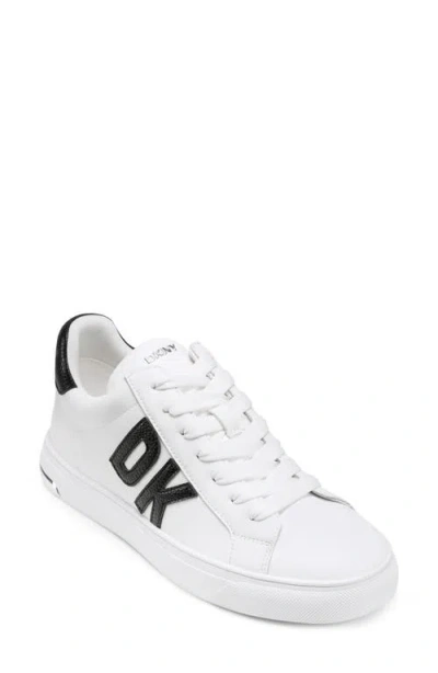 Dkny Abeni Platform Low Top Sneakers In White