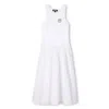 Dkny Logo-print Dress In White