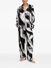 Dkny Abstract Print Pajama Set In Multi