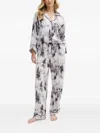 Dkny Abstract-print Pyjama Set In Gray