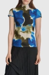 Dkny Abstract Print Rib Top In Abs Geo Tr