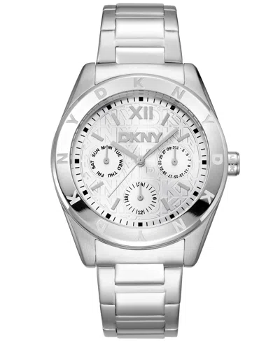 Dkny Active Chambers Multi Function Silver Womens Watch