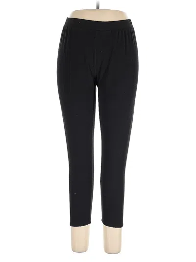 Pre-owned Dkny Active Pants In Black
