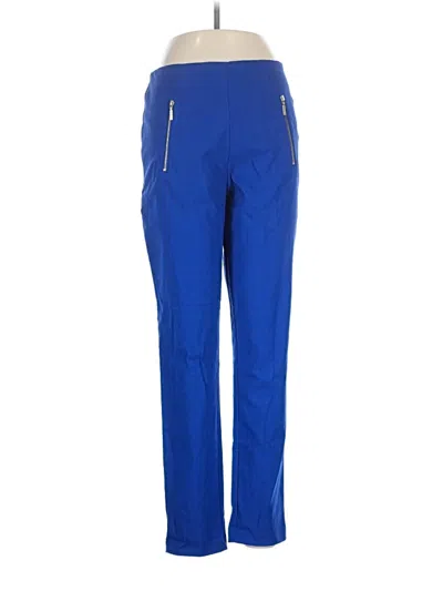 Pre-owned Dkny Active Pants In Blue