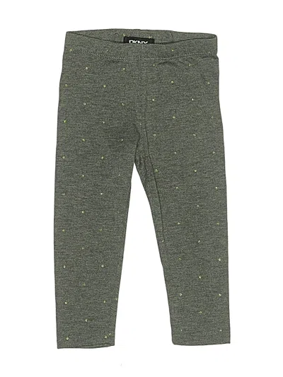 Pre-owned Dkny Kids' Active Pants In Green