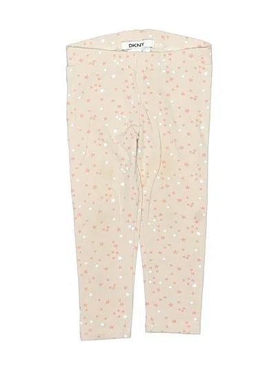 Pre-owned Dkny Kids' Active Pants In White