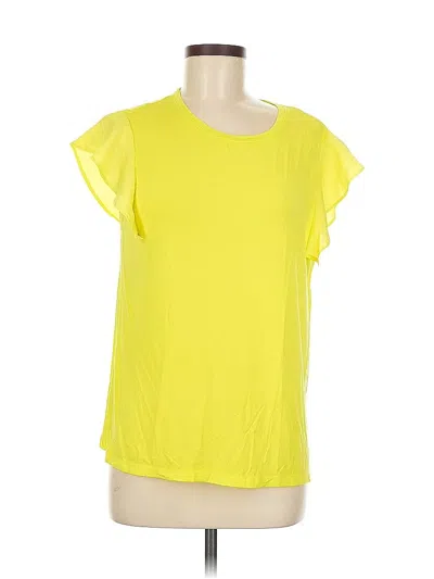 Pre-owned Dkny Active T-shirt In Yellow
