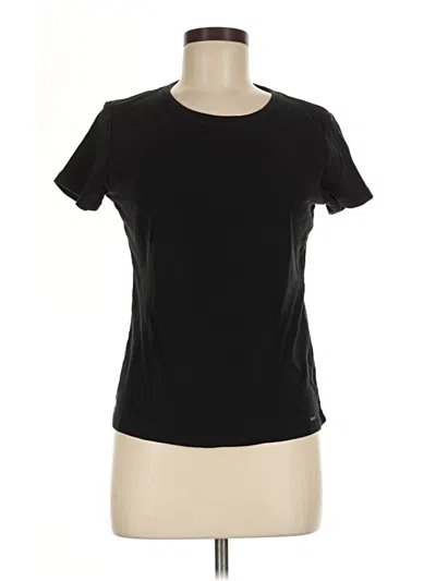 Pre-owned Dkny Active T-shirt In Black