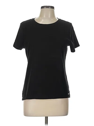 Pre-owned Dkny Active T-shirt In Black
