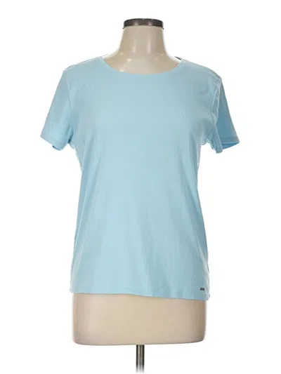 Pre-owned Dkny Active T-shirt In Blue