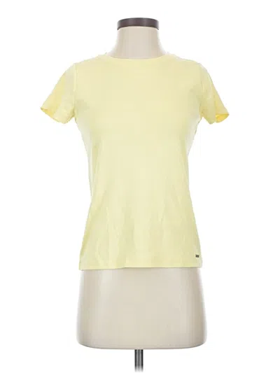 Pre-owned Dkny Active T-shirt In Yellow