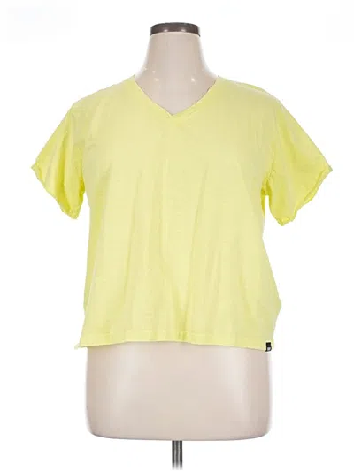 Pre-owned Dkny Active T-shirt In Yellow