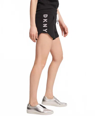 Dkny Activewear Sport Logo Shorts In Black