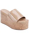 Dkny Adalira Platform Slide Sandal In Beige