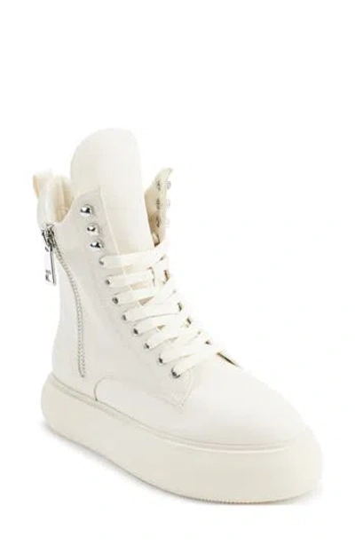 Dkny Aken Sneaker Boot In White