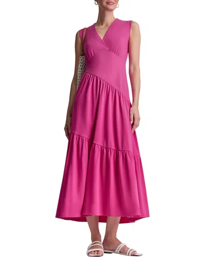 Dkny A-line Maxi Dress In Pink