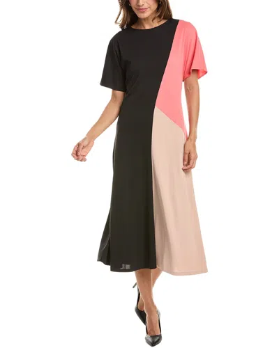 Dkny A-line Midi Dress In Multi