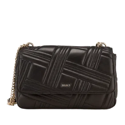 Dkny Allen Medium Leather Flap Women's Shoulder Bag R833b6388rd In Multi